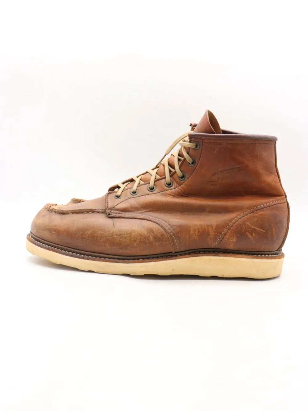 Red Wing Moc Toe 1905 Men's Size 13 EE Brown Leather Soft Toe Boots Made In USA